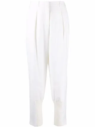 High-Waisted Cropped Trousers