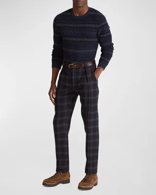 Men's Cashmere Fair Isle Sweater