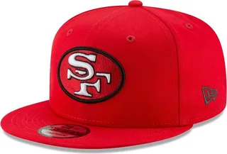 Men's New Era Scarlet San Francisco 49Ers Throwback 9Fifty Adjustable Snapback Hat
