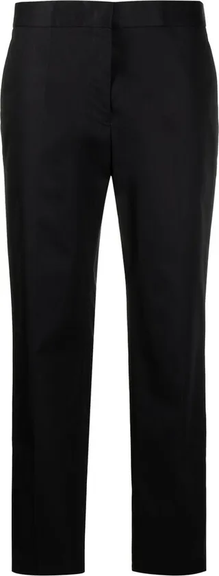 Straight-Leg Cotton Trousers