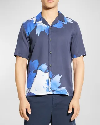 Men's Irving Abstract Floral Camp Shirt