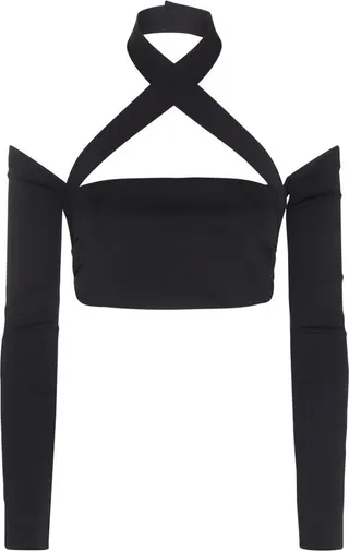 Dolce & Gabbana Halterneck Cropped Top