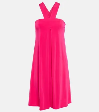 Astro off-shoulder minidress