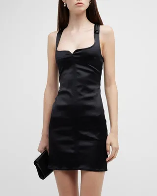 Swallow Satin Mini Dress
