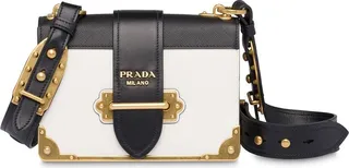 Cahier leather shoulder bag
