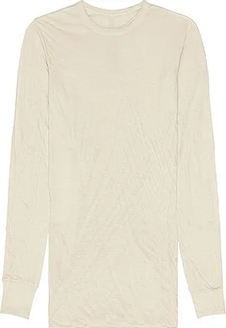 Rick Owens Double Long Sleeve Tee in Cream
