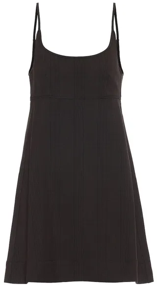 Checked jersey dress