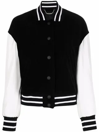 Skull Print Bomber Jacket