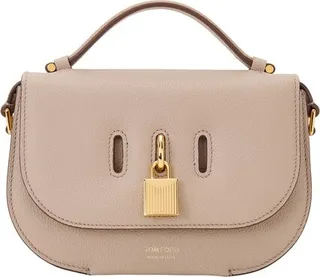 Grainy leather crossbody bag