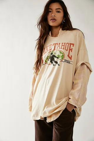 Lake Tahoe One Size Tee by Daydreamer at Free People