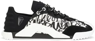 NS1 logo-graffiti sneakers