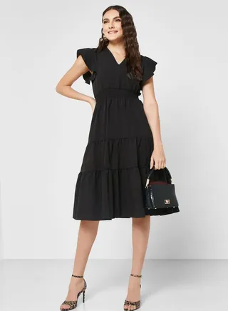 Tiered A-Line Dress