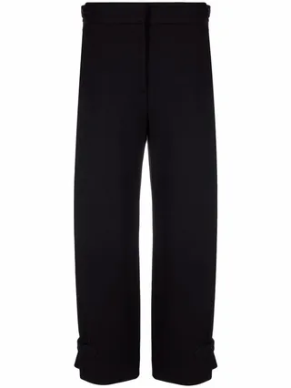 High-Waisted Cropped Trousers