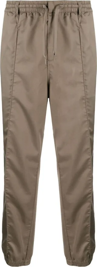 Drawstring-Waist Tapered Trousers