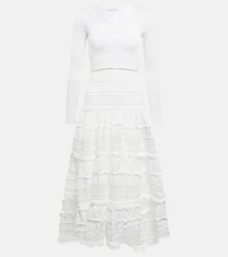 Lace midi dress