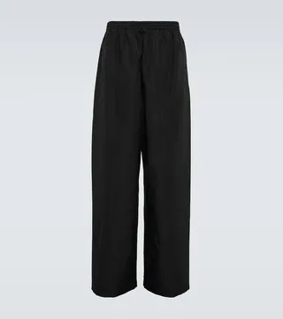 Technical wide-leg pants