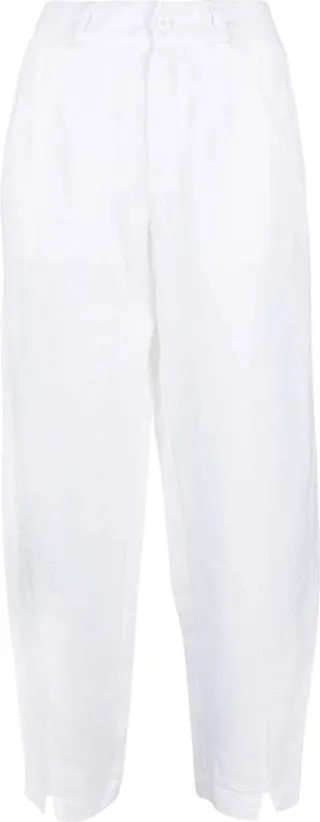 Straight-Leg Linen Trousers