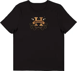 Harry Potter “Wands at the Ready” Women’s Black Graphic Crop Tee-XXL