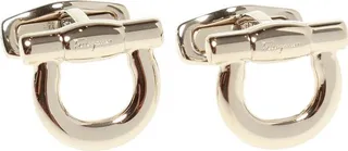 Salvatore Ferragamo Logo Engraved Cuff Links