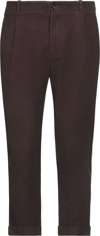 Cropped Pants Dark Brown