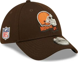 Men's New Era Brown Cleveland Browns 2022 Sideline 39THIRTY Coaches Flex Hat