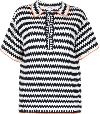 Voyage crochet polo shirt