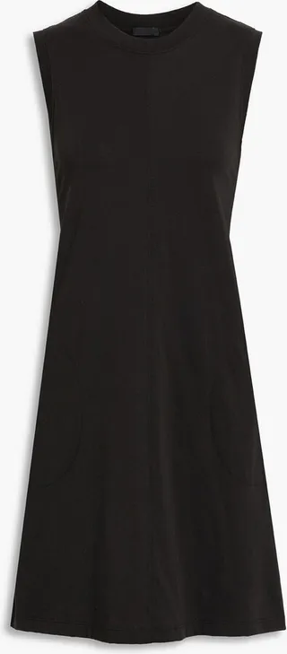 Cotton-jersey mini dress