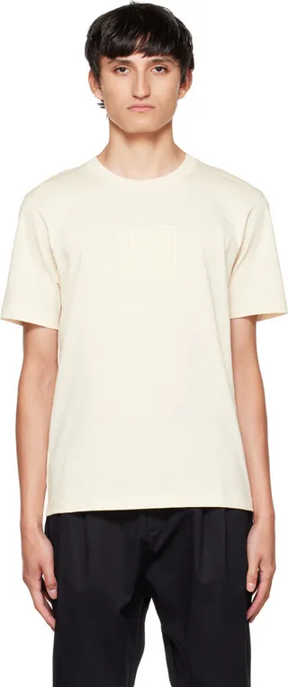 Li-Ning Off-White Embroidered T-Shirt
