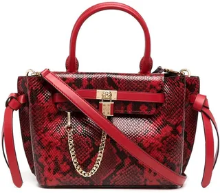 Snakeskin Effect Tote Bag