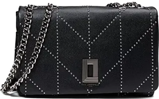 Karl Lagerfeld Paris Lafayette Shoulder (Black Studded) Handbags