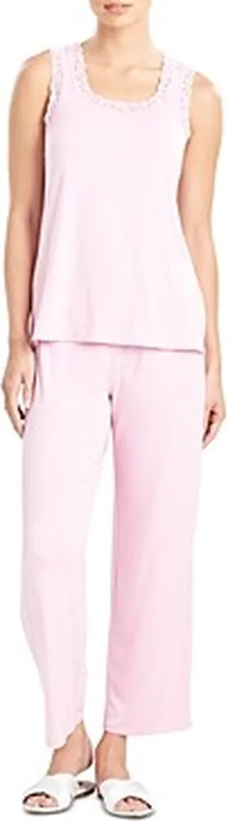 Natori Feather Essentials Tank & Cropped Pants Pajama Set