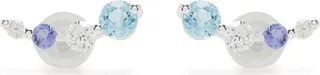 Crystal-Embellished Stud Earrings