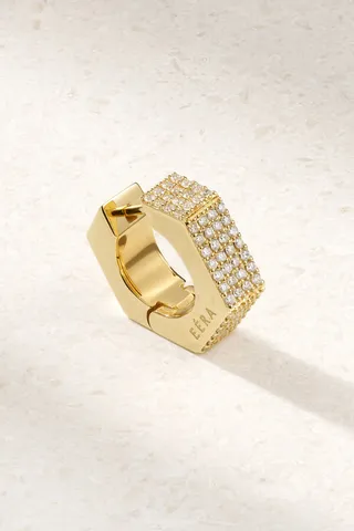 EÉRA - Dado 18-karat Gold Diamond Single Hoop Earring - One size
