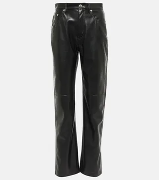 Vinni faux leather straight pants