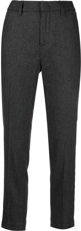 Mid-Rise Slim-Fit Trousers