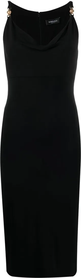 Medusa cowl-neck dress