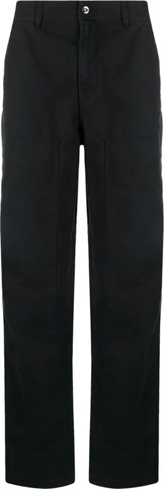 Mid-Rise Straight Leg Trousers