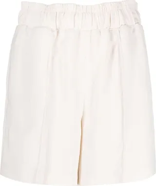 Pressed-Crease Straight-Leg Shorts
