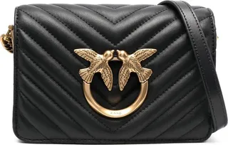 mini chevron-quilted Click Love bag