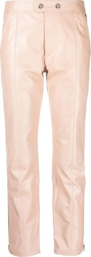 Cropped Leather Trousers