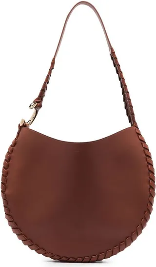 Moon leather shoulder bag