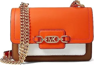 MICHAEL Michael Kors Heather Extra Small Crossbody (Optic Orange Multi) Handbags