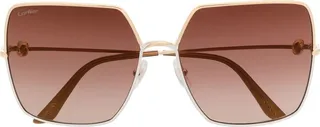 Oversized-Frame Tinted Sunglasses