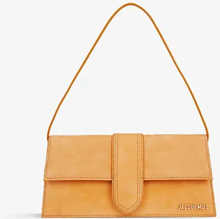 Womens Orange Le Bambino Long Suede Shoulder bag