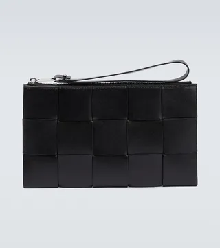 Intreccio Small leather pouch