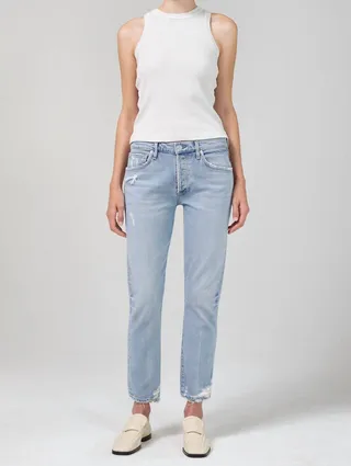 Emerson Slim Boyfriend Jean in Slushie