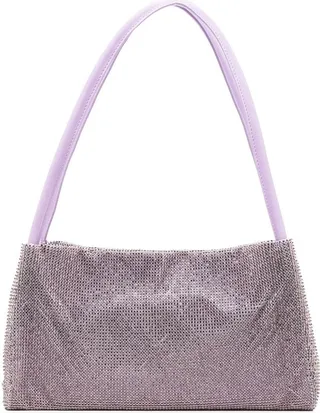 Penny crystal-embellished shoulder bag