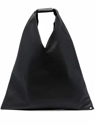 Contrasting-Stitch Tote Bag