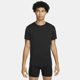 Nike Men's Dri-FIT ReLuxe Crew Neck Undershirt (2-Pack) in Black
