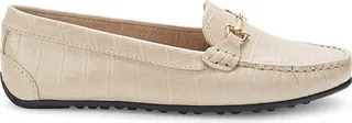 Embossed Leather Bit Loafers
